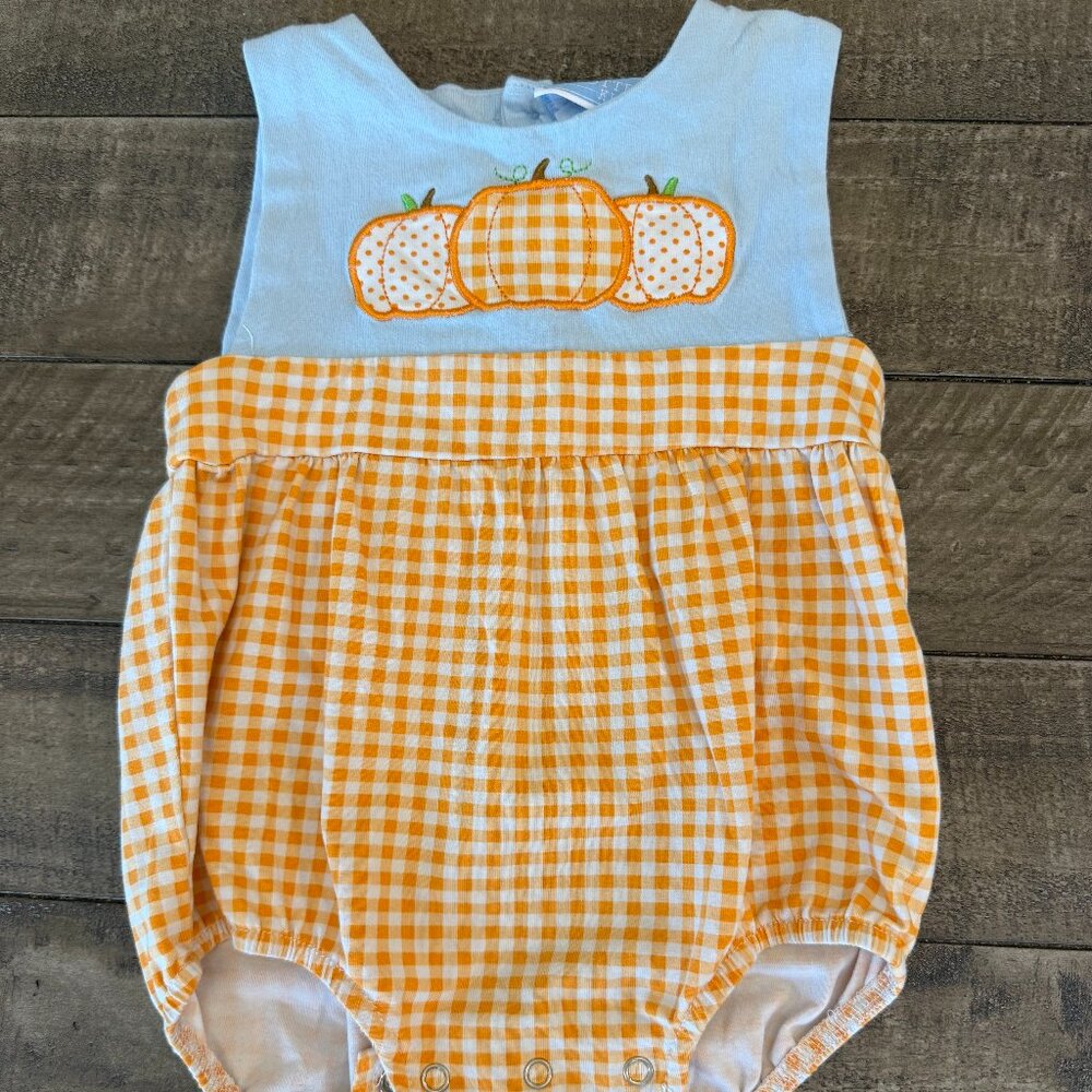 Pumpkin Gingham Bubble